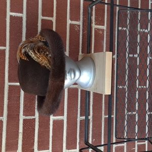 Mink and Felt woman's hat